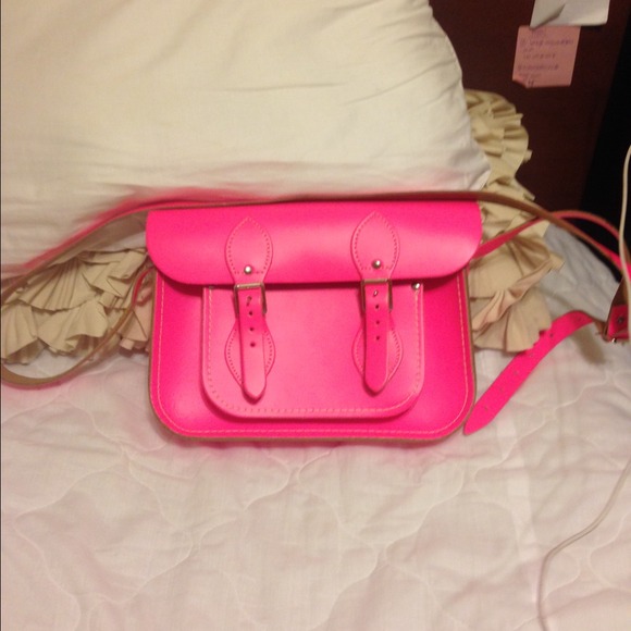 Super bright pink messaging  bag