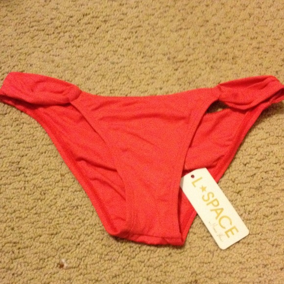 Lspace coral bikini bottoms