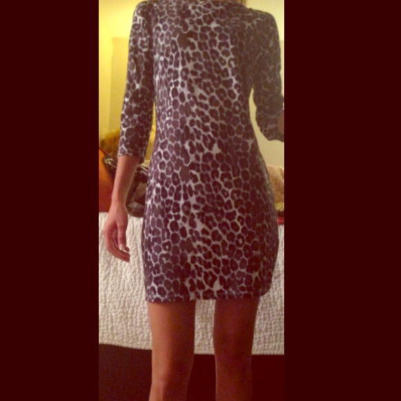 Snow leopard dress from Express.