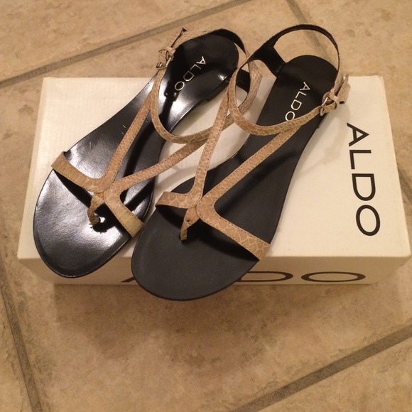 Aldo Reinart Reptile Print Sandals
