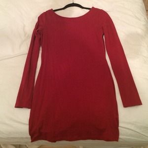 Red bodycon dress