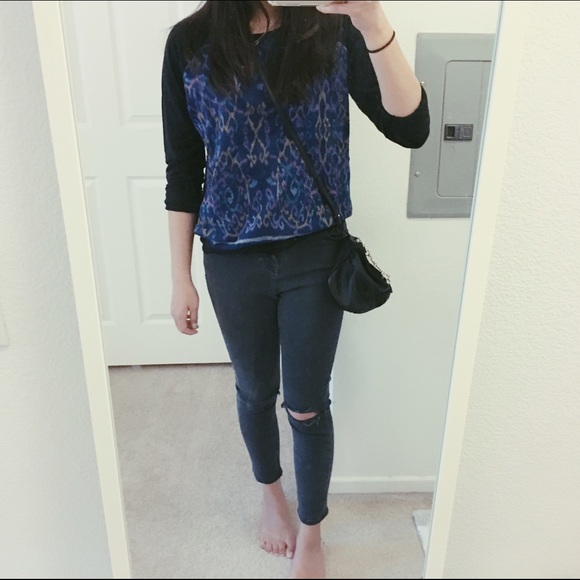 modern batik sweater