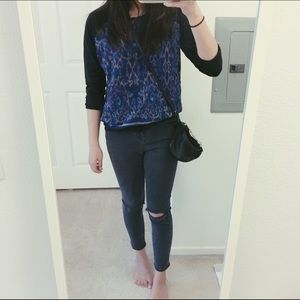 modern batik sweater