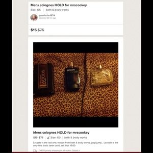 2- VS sweats w/men cologne bundled for mrscookey