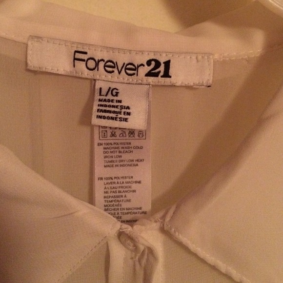 Silk chiffon flowy button up blouse - Picture 2 of 2