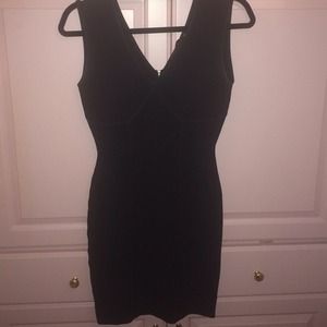 BCBG black bodycon dress