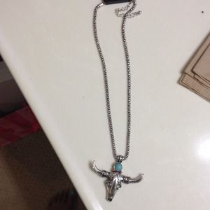 Bull head necklace