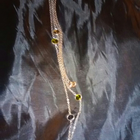 Long chain necklace_ multi color
