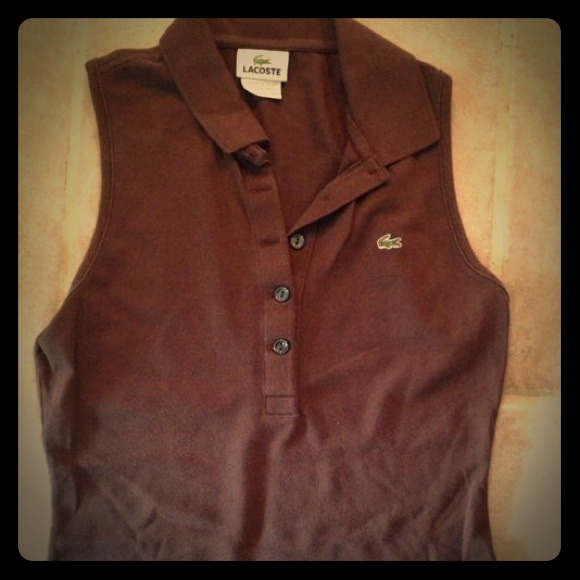 Lacoste brown shirt