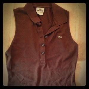 Lacoste brown shirt