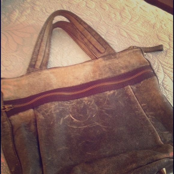 Leather Tote from JCrew