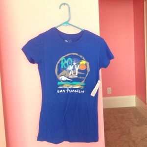 Roxy blue tight tshirt