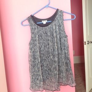 Grey flowie tank-top