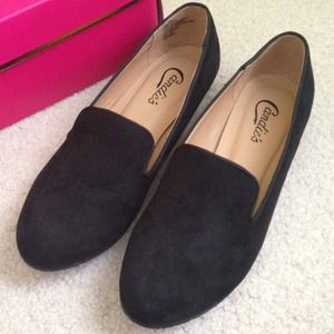 Black sued loafers