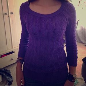 Purple American Eagle sweater