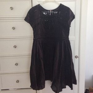 Free people grey baby doll dress