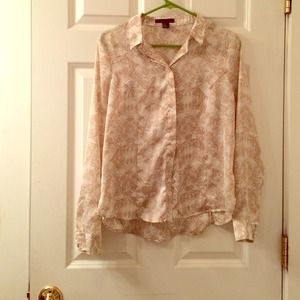 Patterned button down.