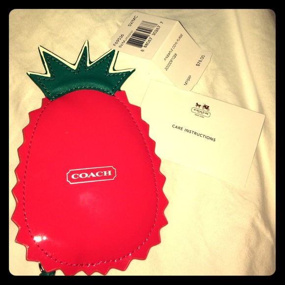 Coach pineapple coin purse