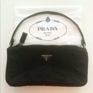 Prada Black Nylon Evening Bag- New!