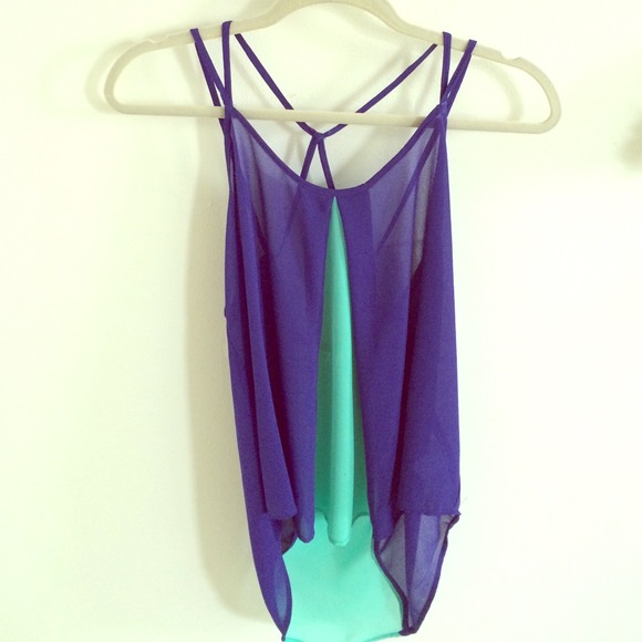 Bright High Low Tank Top