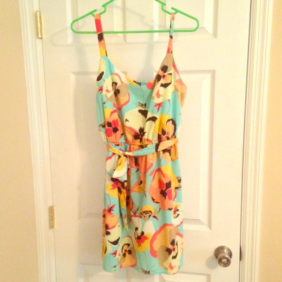 💥SOLD💥BeBop Turquoise Floral Dress