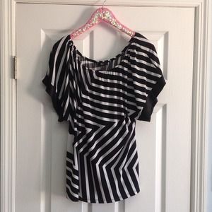 Express stripped blouse with star detail