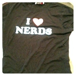 I heart nerds t-shirt