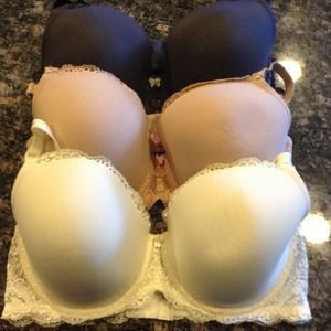 3 Victoria's Secret Dream Angels Bras 38DD