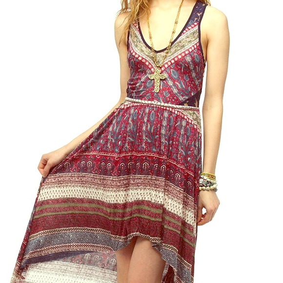 Urban Outfitters Ecote Hi Lo Dress w/ lace inset - Picture 1 of 2
