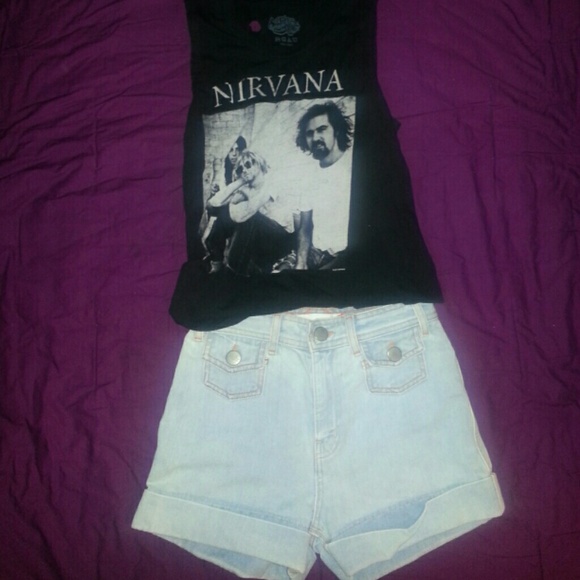 MotoTopshop denim  high waisted shorts