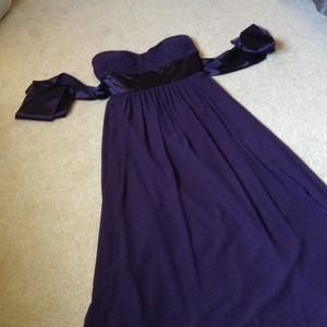 💕SALE💕BILL LEVKOFF floor length plum dress