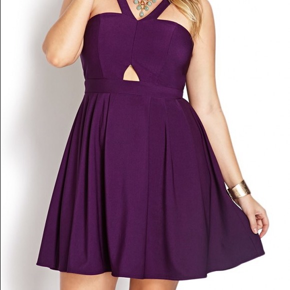 Purple Halter Dress- Forever 21