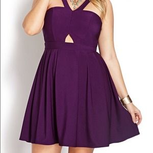 Purple Halter Dress- Forever 21