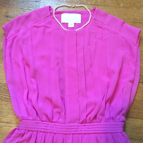 JCrew collection pink pleated dress brand new - Picture 2 of 4