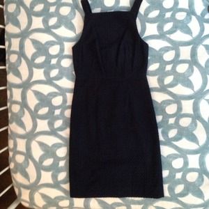 Half off!! Navy Jcrew eyelet apron dress