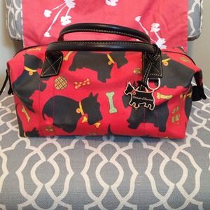 Dooney & Bourke Scottie Dog Leather  Small Duffel