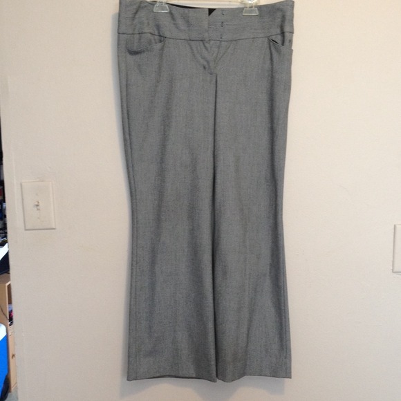 Black and white express editor work pants