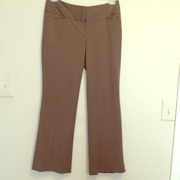 Dark tan express editor pant