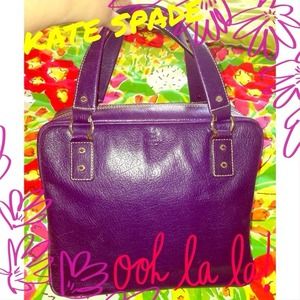 SOLD/Kate Spade Dark Purple Satchel