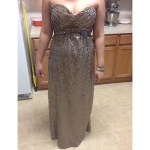 All sequin prom dress