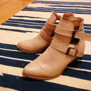 WORN ONCE Tan Ankle Boots