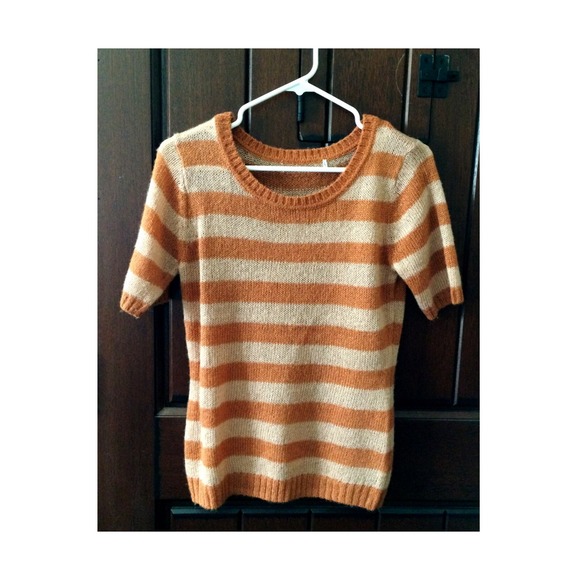 Pumpkin-Striped Sweater Shirt🎃