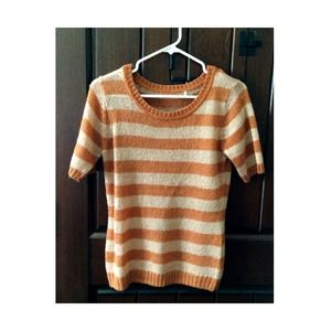 Pumpkin-Striped Sweater Shirt🎃