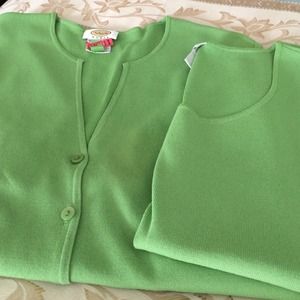 Talbots 2 PC shell/sweater set.