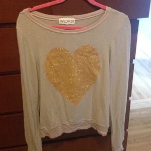 Wildfox heart sweater
