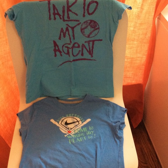 LOT of 8 Nike & Champion T-shirts - Girls' Large