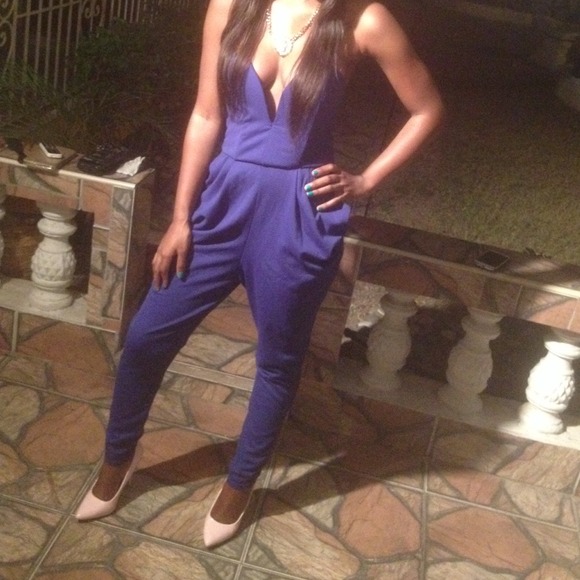 Deep V Tube Jumpsuit