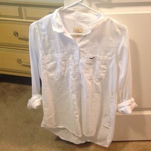 White Hollister Oxford