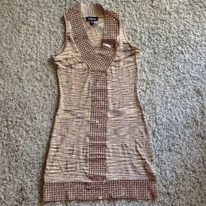 Bebe brown sequence dress