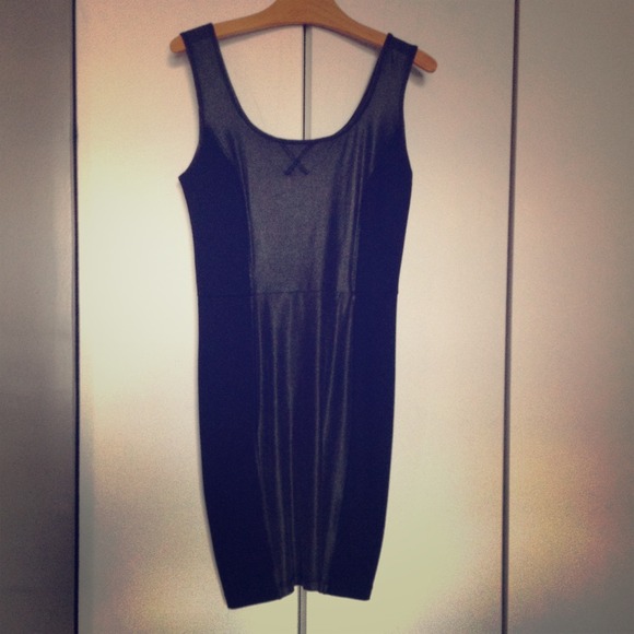 Black mini dress